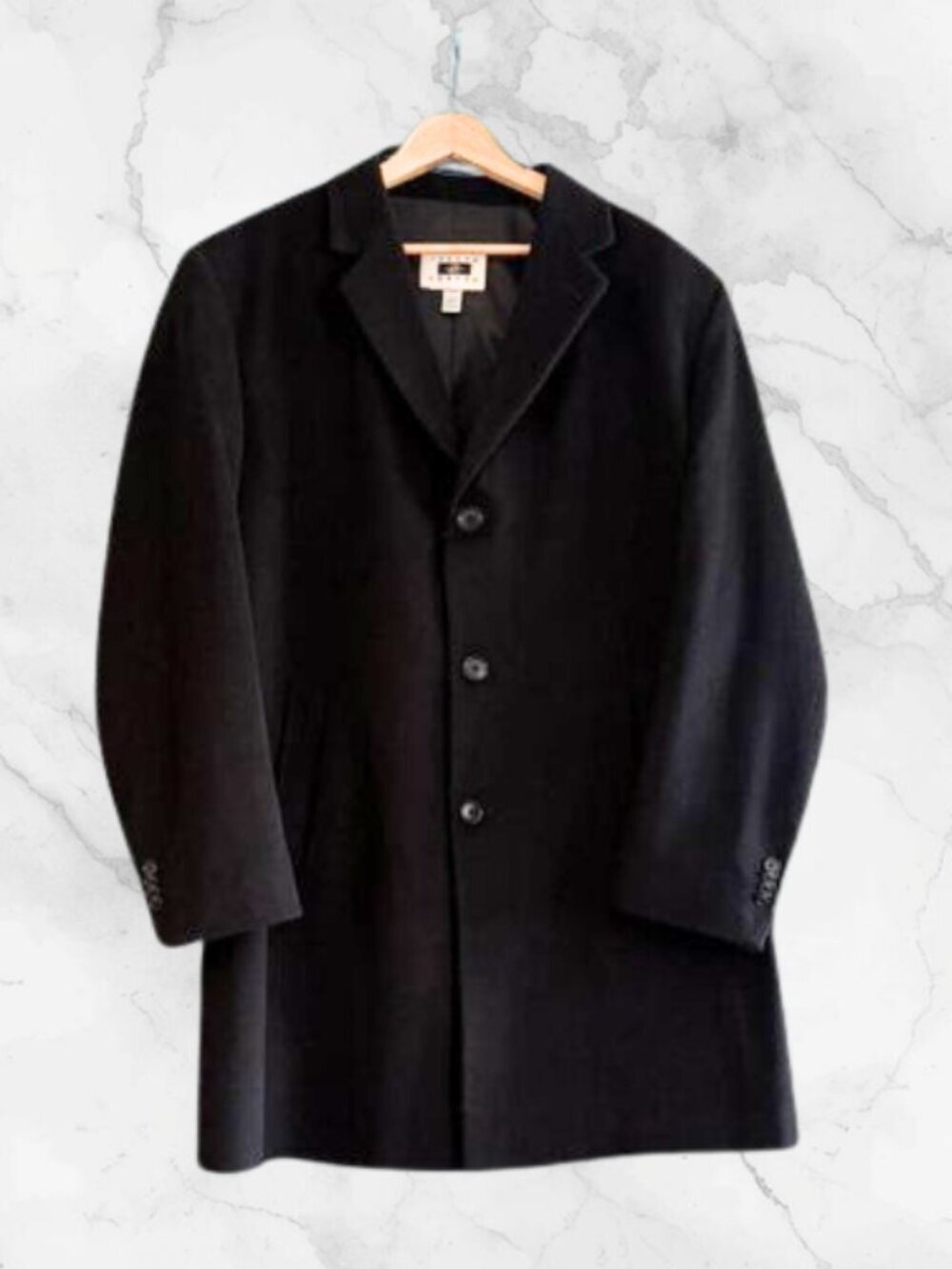 Joseph Abboud Men’s Wool Blend Overcoat Size 44 Short